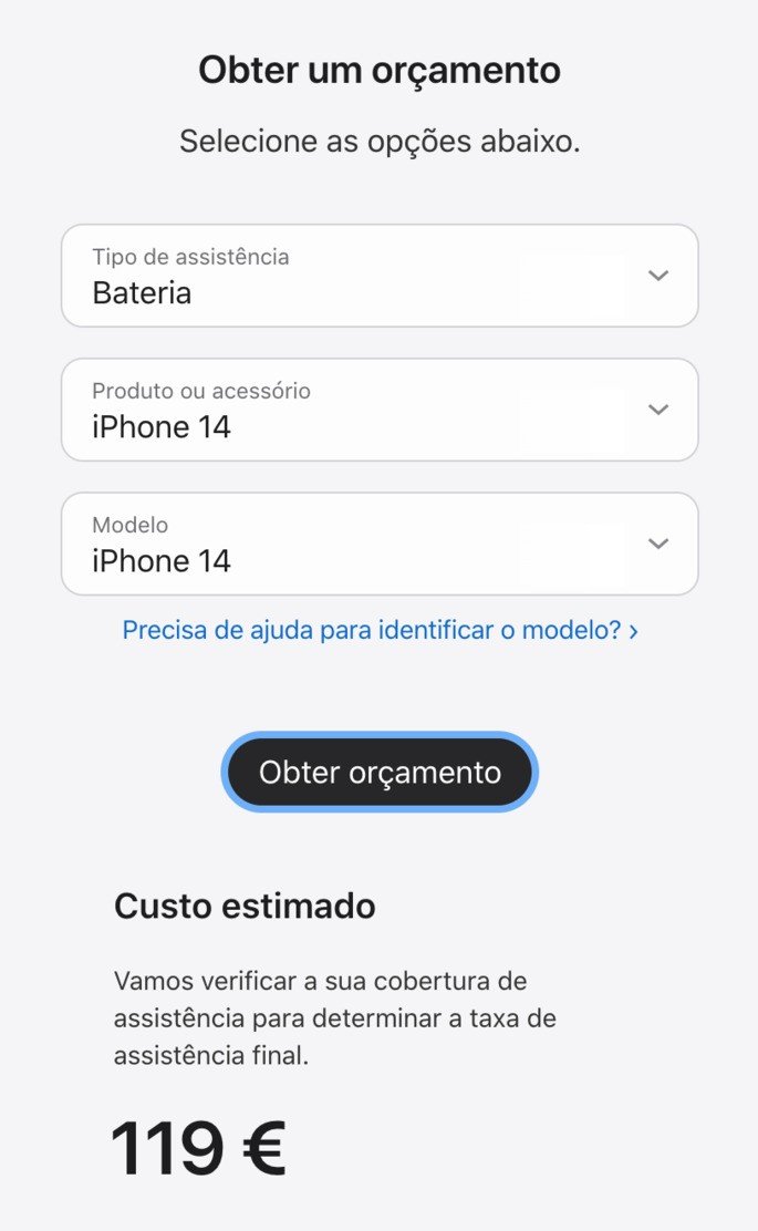 Cambiar la batería del iPhone 14 costará 119 euros en Portugal