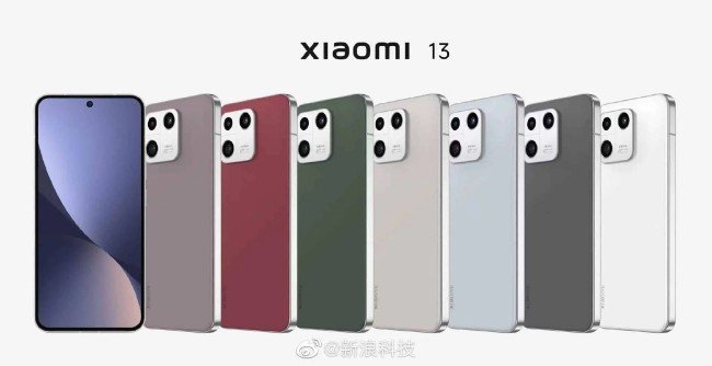 Gama de colores del smartphone Xiaomi 13