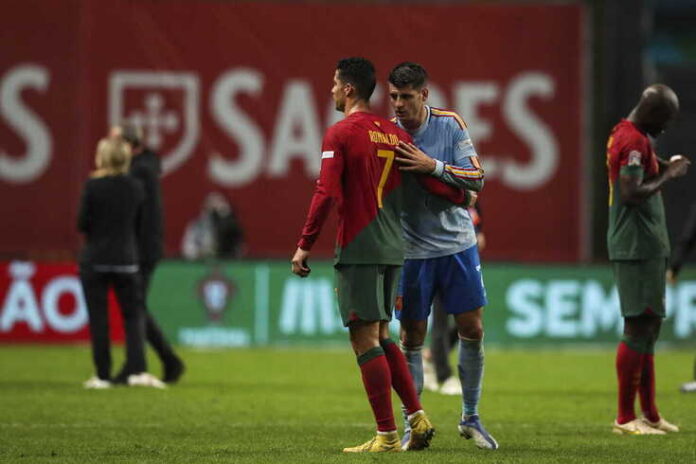 Cristiano Ronaldo y Álvaro Morata