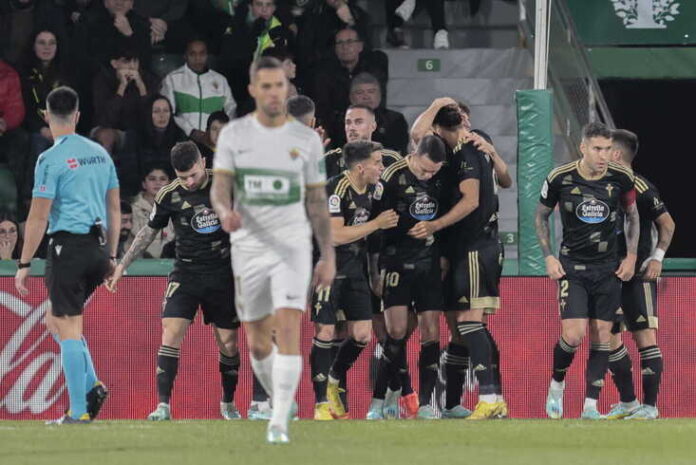 El Celta de Vigo gana con gol de Iago Aspas