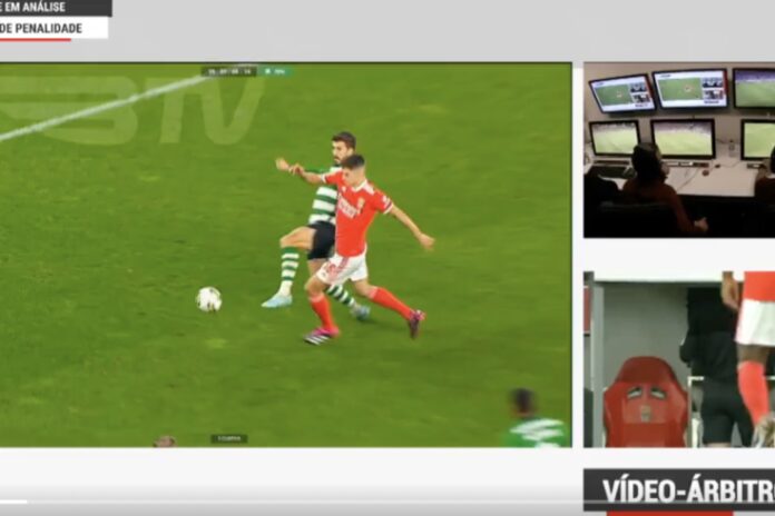 Retraso para ver las imágenes, penalti y gol de Pote en el Benfica-Sporting